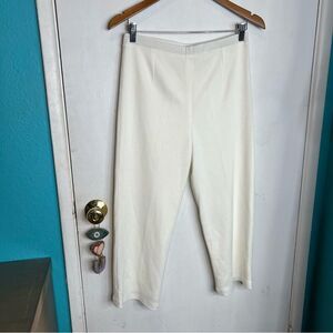 MING WANG cropped straight leg pants good quality fabric